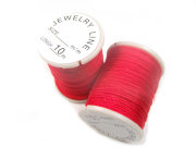 Nylon Schmuckband, 0,8 mm, rot