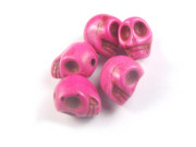 Howlith, Schädel, 8x9 mm, pink