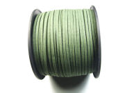 Veloursband, Wildlederoptik, 3x1,5 mm, grün
