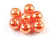 Glaswachsperlen, 8 mm, mandarine