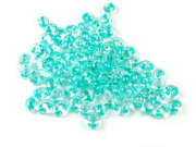 Preciosa Twin Beads, 4x2,5 mm, aqua inside colour