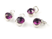 Strass mit Fassung N und se, 6 mm, amethyst