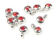 Strass mit Fassung und se, 4mm, Padparadscha