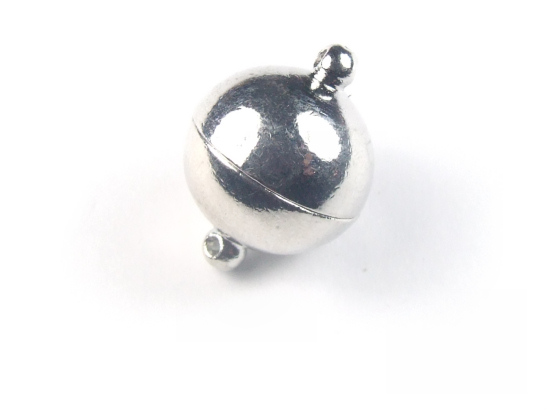 Magnetverschluss, Kugel, 14 mm, platinfarben