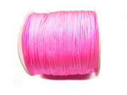 Nylon Schmuckband, 0,8 mm, neon pink