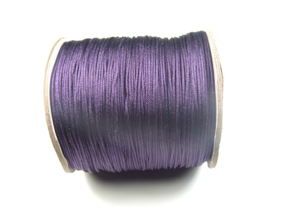 Nylon Schmuckband, 0,8 mm, violett