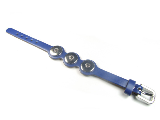 Armband fr Druckknopf, marineblau