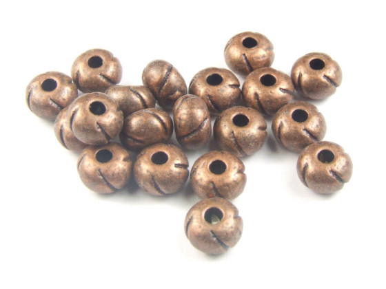 Metallperlen, Rondelle, 5,5 mm, kupfer