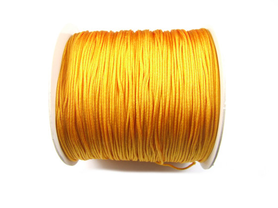 Nylon Schmuckband, 0,8 mm, goldsun