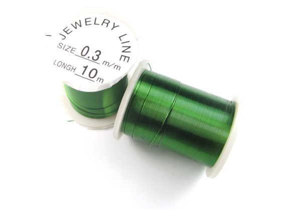 10 Meter Spule Kupferdraht, 0,3 mm, grn