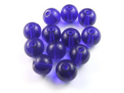 Perlen aus Kristallglas, rund,  8mm, blau