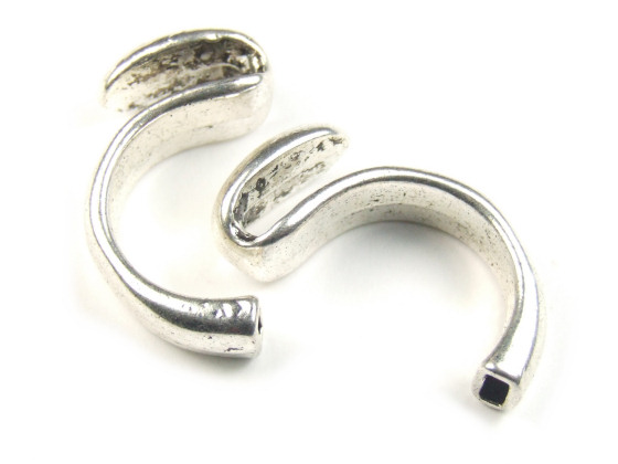 Ring-Rohling, Halbschiene, 28x14 mm, silberfarben