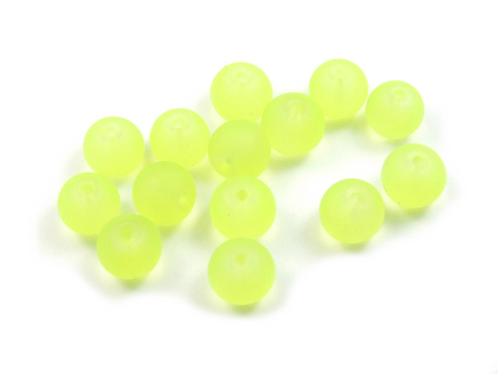 Perlen, Serie Satin C, 8mm, matt, neon-gelb