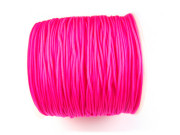 Nylon Schmuckband, 1,0 mm, Neon Pink