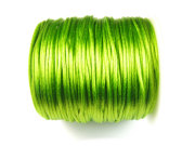 Shamballa Satinband, 1,5 mm, apfelgrün