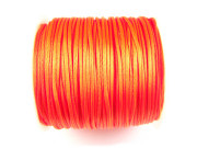 Shamballa Satinband, 1,5 mm, neon orange