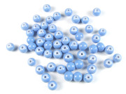 Perlen aus Glas, 6mm, blau