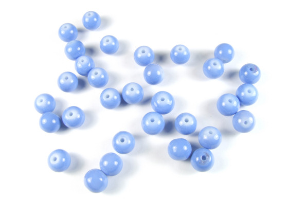 Perlen aus Glas, 8mm, blau