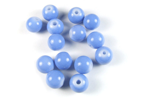 Perlen aus Glas, 10mm, blau