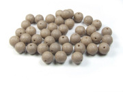 Perlen in Steinoptik, matt, 8 mm, taupe