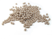 Perlen in Steinoptik, matt, 4 mm, taupe