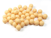 Perlen in Steinoptik, matt, 8 mm, goldgelb