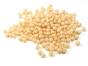 Perlen in Steinoptik, matt, 4 mm, goldgelb