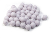 Perlen in Steinoptik, matt, 8 mm, mauve