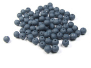 Perlen in Steinoptik, matt, 8 mm, mitternachtsblau