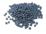 Perlen in Steinoptik, matt, 4 mm, mitternachtsblau