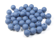 Perlen in Steinoptik, matt, 8 mm, blau