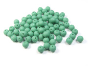 Perlen in Steinoptik, matt, 6 mm, aqua