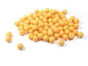 Perlen in Steinoptik, matt, 8 mm, gelb
