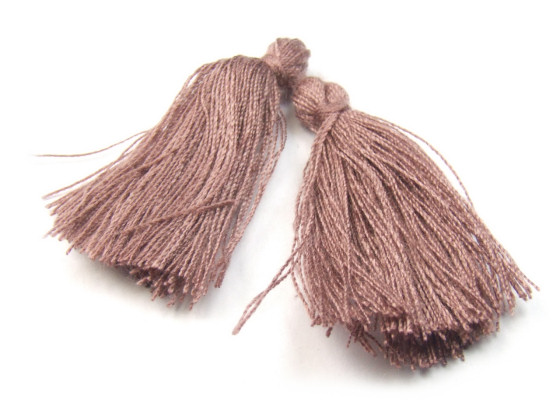 Quaste, Textil, 3,5 cm, choclate brown