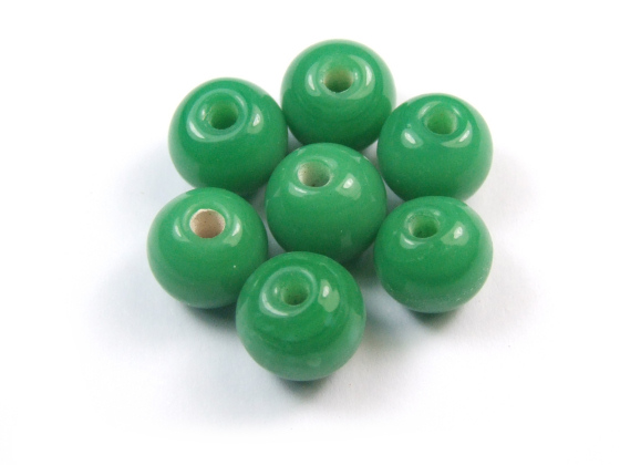 Perlen aus Glas, 8mm, grün