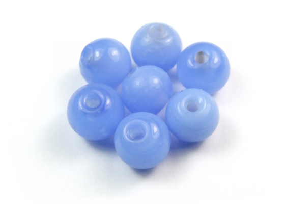 Perlen aus Glas, 8mm, Blau