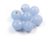 Perlen aus Glas, 8mm, Himmelblau