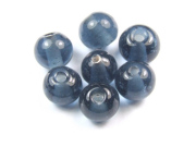 Perlen aus Glas, 8mm, Montanablau
