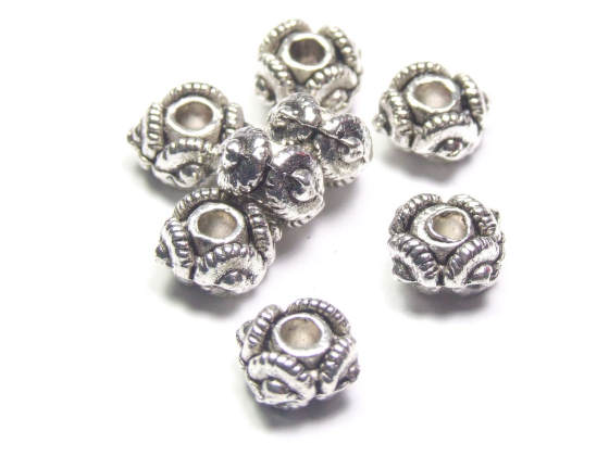 Spacer,  Rondelle, Tuaregmuster, 7 mm