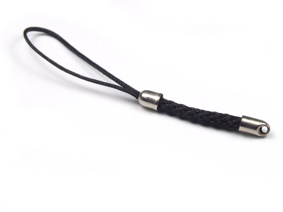 Handyschmuck, Kordel, schwarz