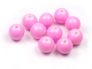 Perlen aus Glas, 10mm, opak-pink