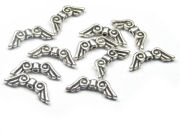 Metallperle, Engelflügel, klein, 15 mm