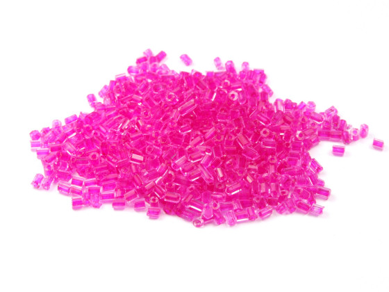 Rocailles, 2.5 mm, Glanz, 2-cut, fuchsia pink