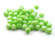Perlen aus Glas, 6mm, opak-apfelgrün