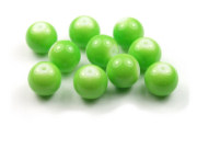 Perlen aus Glas, 10mm, opak-apfelgrün