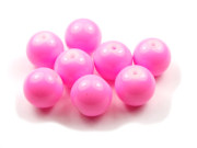 Bastel Perlen, 12 mm, opak-pink 2