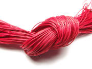 Baumwollband, gewachst, 1,0 mm, rot