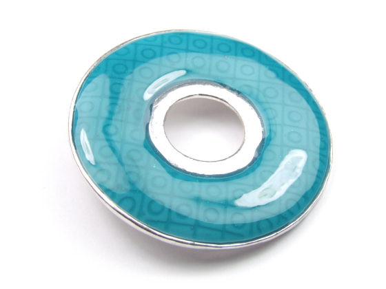 Emailleschmuck, 45 mm, aqua