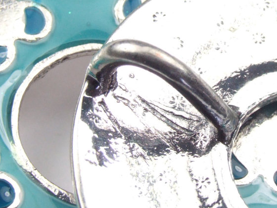 Emailleschmuck, 45 mm, lila