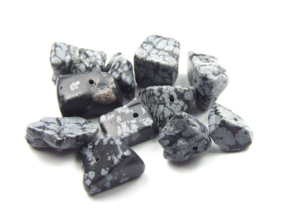 Schneeflockenobsidian, Nuggets, 10-15 mm